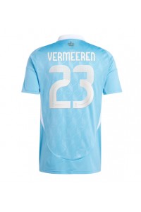 Belgia Arthur Vermeeren #23 Fotballdrakt Borte Klær EM 2024 Korte ermer